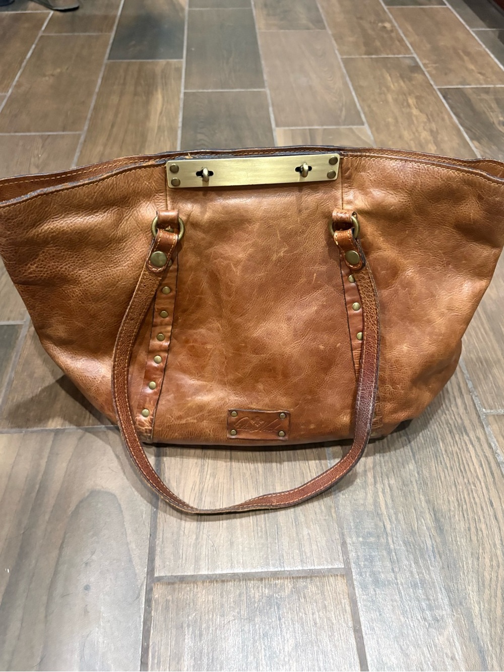 Patricia Nash Benvenuto Brown Leather Bag